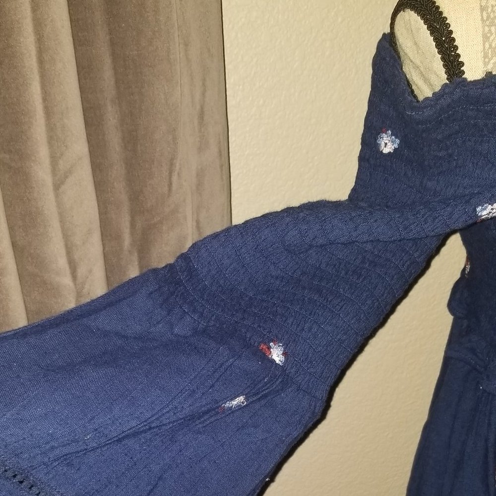 Free People off the Shoulder, Wide Sleeve Mini - Picture 9 of 11